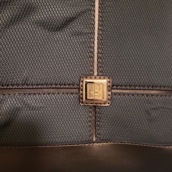 DVF Diane Von Furstenberg Tote Bag Olive Green and Brown - Picture 12 of 14